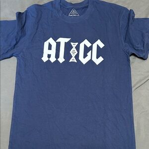 AT/GC Science Humor DNA Blue Tee